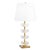 Metal Regina Andrew Bella Glass Flowers Table Lamp, Natural Brass For Sale - Image 7 of 7