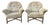 Pair of Vintage McGuire San Francisco Rattan & Rawhide Lounge Chairs For Sale