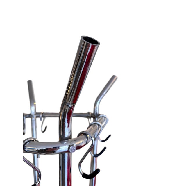 Mid-Century Belgian Chrome Coat Rack, 1960 For Sale - Image 7 of 9