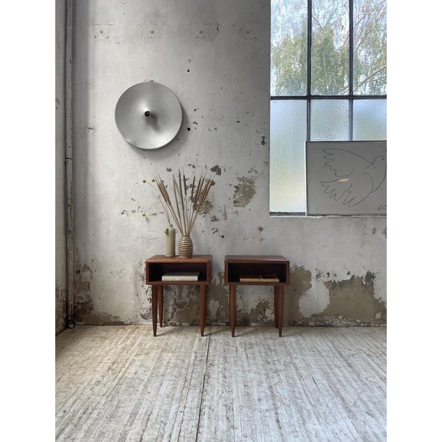 Scandinavian Teak Bedside Tables, 1960s, Set of 2 For Sale - Image 4 of 18