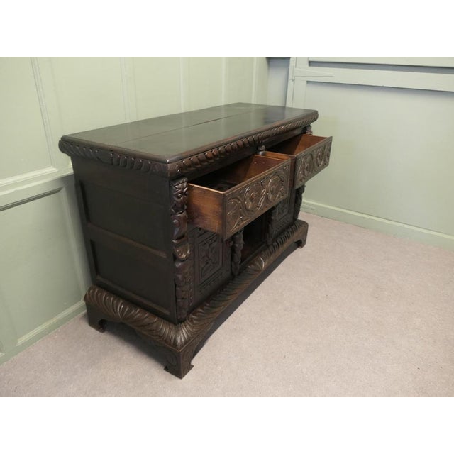 Antique Oak Dresser Base, 1800 For Sale - Image 3 of 9