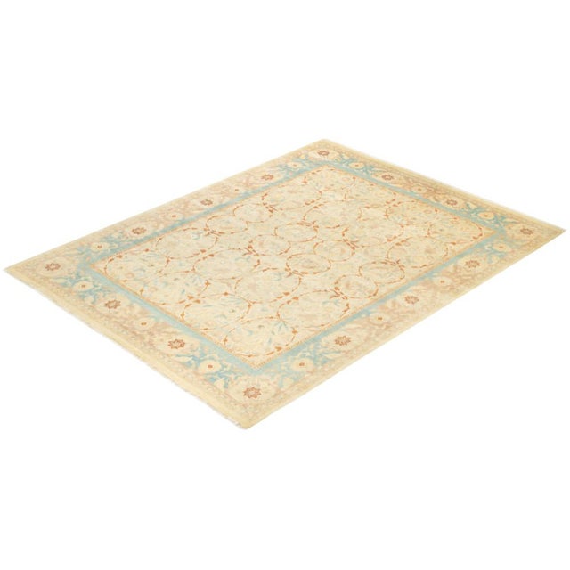 Ivory Mogul Collection Hand-Knotted Area Rug - Ivory 8' 3" x 10' 9" For Sale - Image 8 of 9