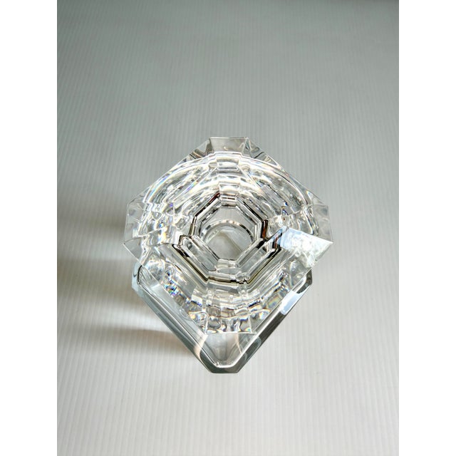 Vintage Baccarat Crystal Perfection Square Whiskey Decanter & Stopper For Sale In Cleveland - Image 6 of 12