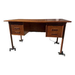 1960s Danish Teak Desk by Gunnar Nielsen Tibergaard For Sale