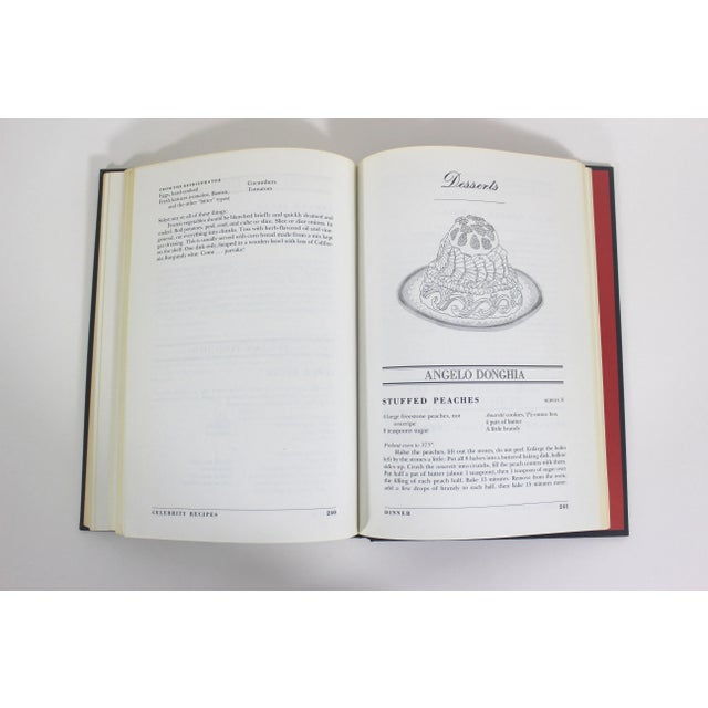 Blue 1981 Food in Vogue With Blue Linen Hard Cover Book For Sale - Image 8 of 10