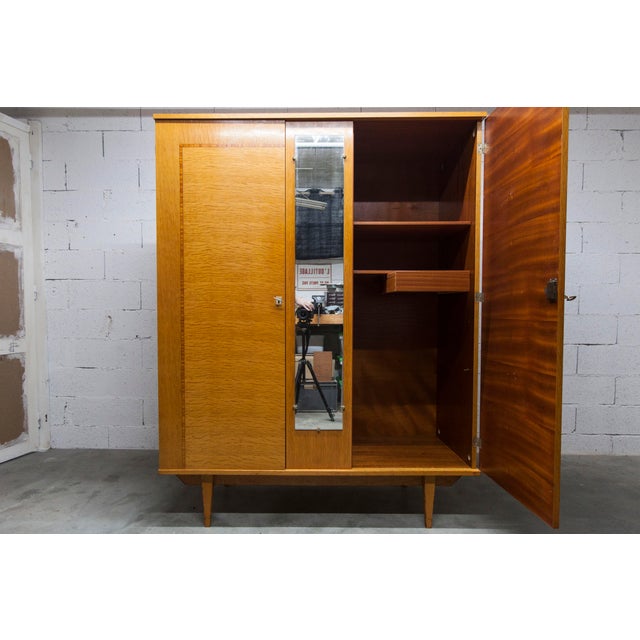 Scandinavian 2-Door Wardrobe with Hanging Space, 1970s For Sale - Image 15 of 18