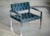 Mid-Century Modern Harvey Probber Style Mid-Century Modern Chrome and Tufted Velvet Lounge Chair For Sale - Image 3 of 9