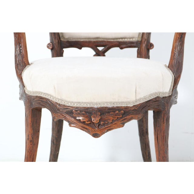 Walnut Black Forest Armchair by Matthijs Horrix for Horrix the Hague, 1880s For Sale - Image 9 of 15