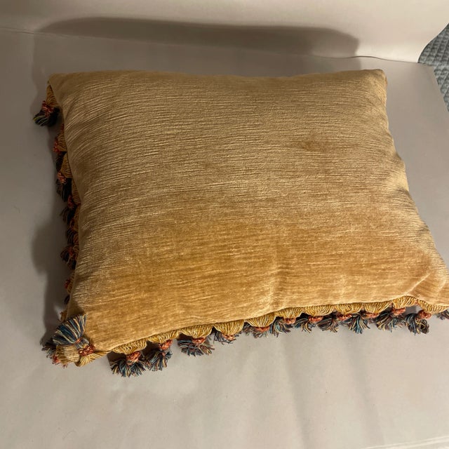 French Mid 20th Century Aubusson Tapestry Pillow For Sale - Image 3 of 5