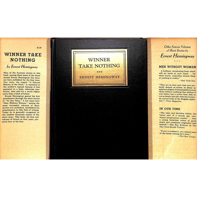 Traditional "Winner Take Nothing" 1933 Hemingway, Ernest For Sale - Image 3 of 9