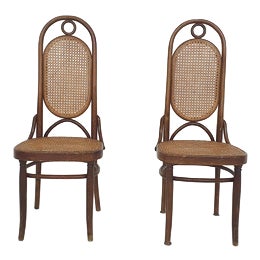 Nr. 5 Dining Chairs by Michael Thonet for Thonet, Romania, 1900s, Set of 2 For Sale