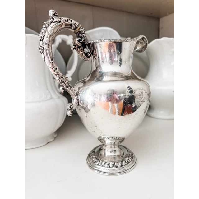Rare Georgian Old Sheffield Plate Cream Pitcher With Sterling Cartouche & Grapevine Handle, England, Circa 1790–1810 For Sale - Image 10 of 10