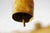 Metal 1950s Swedish Cow Bell, Brass Plated Iron With Beatiful Golden Patina For Sale - Image 7 of 11