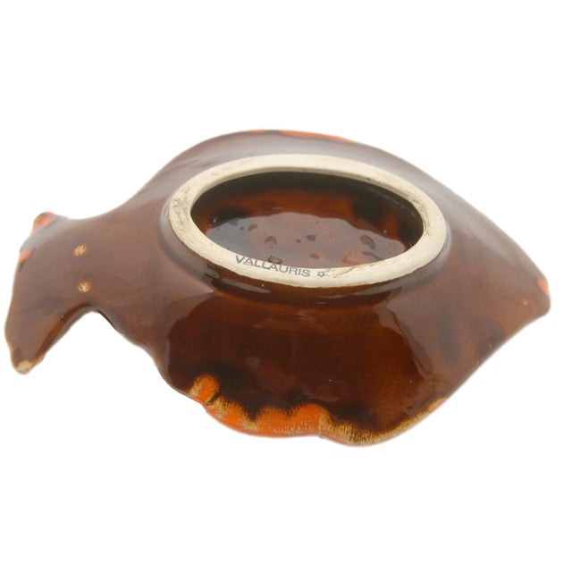 Fish and Oyster Plates with Drip Glaze from Vallauris, Set of 3 For Sale - Image 15 of 16