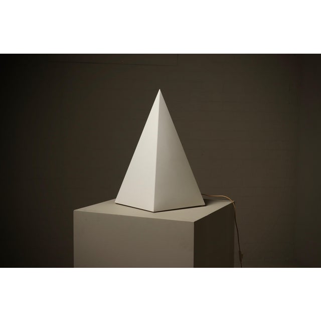 Large Pyramid Table Lamp from Woja Holland, 1980s For Sale - Image 4 of 7