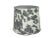 Modern 12" Gray Faux Cowhide Drum Lamp Shade For Sale - Image 3 of 4