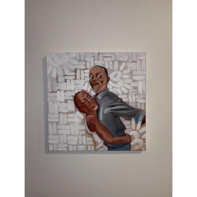 2020s Seromo Okoro, Two Brothers, (2026) Acrylic on Canvas, 21st Century, Contemporary Art, Figurative For Sale - Image 5 of 5