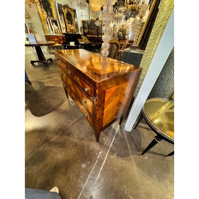 18th C. Italian Walnut Commode For Sale - Image 4 of 6