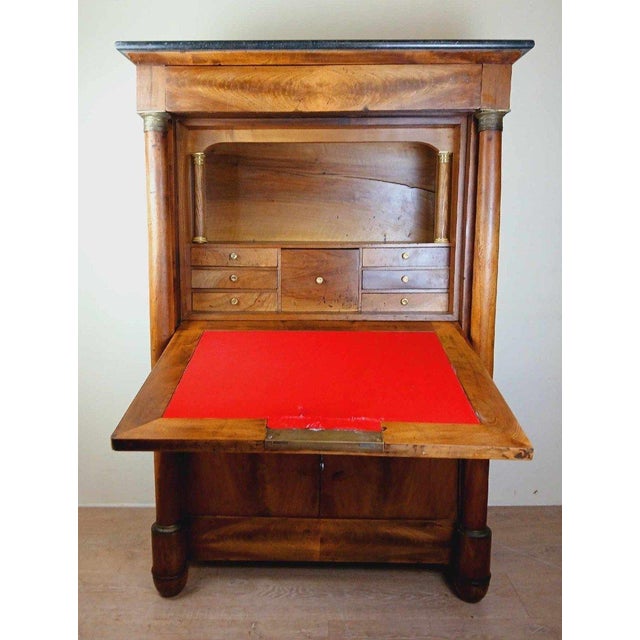 Traditional Antique Empire Mahogany Secretaire, 1810 For Sale - Image 3 of 9
