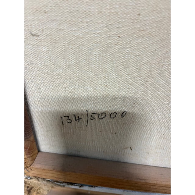 Vintage Red Skelton Clown Portrait Painting Print, Canvas on Wood, 1972 For Sale - Image 12 of 12