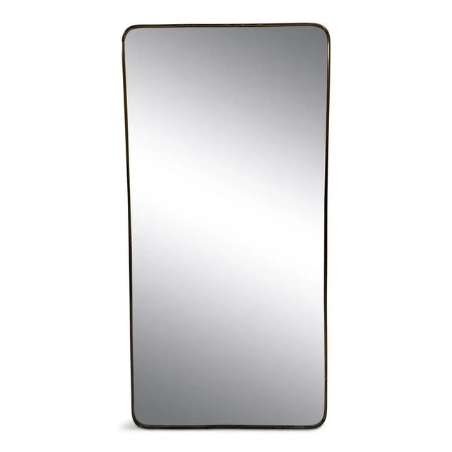 Tall Italian Brass Mirror, 1950s For Sale - Image 12 of 12