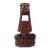 ​Mid-Century Hand-Carved Sheesham Wood Expanding Book Slide - Anglo-Indian For Sale