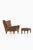Set of Lounge Chair and Stool in Rosewood and Brown Leather attributed to Illum Wikkelsø, 1960s For Sale - Image 3 of 11
