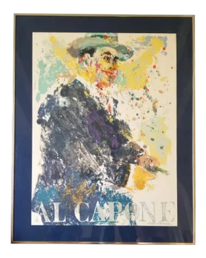 1970s "Al Capone" Leroy Neiman Limited Edition Serigraph Numbered #278/300, Framed