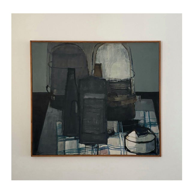 E. Van Lopik, Still Life, 1972, Oil on Canvas For Sale - Image 13 of 13