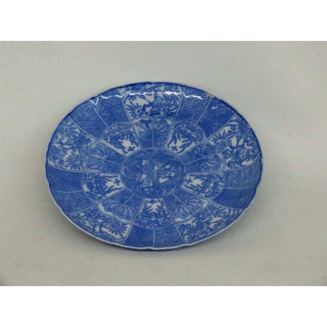 Chinese Porcelain Saucer Blue and White Small Plate Kraak Style Dish 4526b For Sale - Image 13 of 15