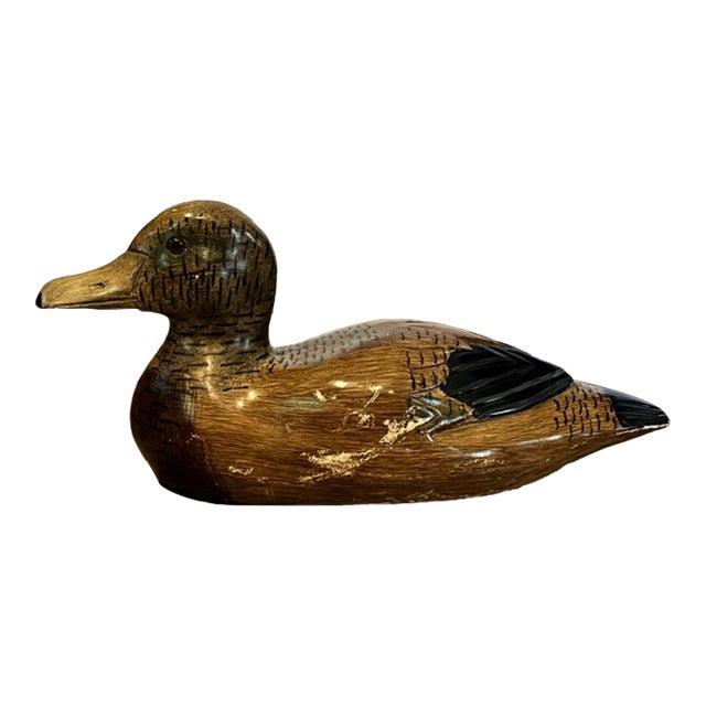 Vintage l.l. Bean Wood Duck Decoy For Sale