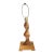 Mid-Century Modern Twisted Spiral Lamp For Sale