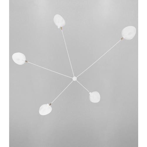 Ceiling wall lamp model 'five fixed arms spider wall lamp' designed by serge mouille in 1953. Manufactured by editions...