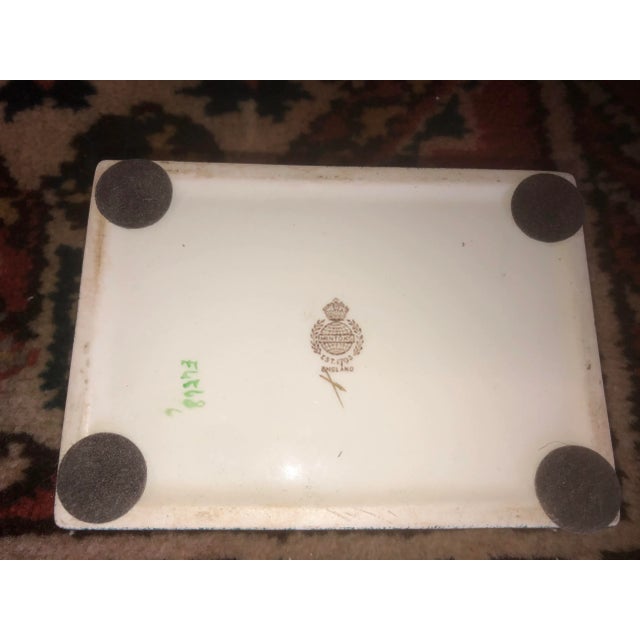 1930s Minton England Painted Porcelain Dresser Box For Sale In Los Angeles - Image 6 of 9