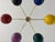 Multi-Color Sputnik Pendant Light - 6-Light Italian Ceiling Fixture - Colorful Brass Lighting For Sale - Image 4 of 8