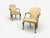 Queen Anne Style, Six Dining Chairs, Light Wood, Fabric, Usa, 1940s For Sale - Image 11 of 12