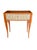 Vintage Baker Furniture French Regency Side Tables, Pair | Mid-Century Cherry Demilune Nightstands With Gilt Reeded Drawers For Sale - Image 10 of 15