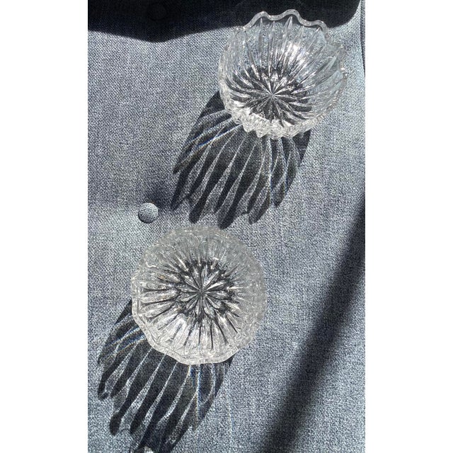 1970s Vintage Cut Crystal Egg - 2 Piece Set For Sale - Image 5 of 5