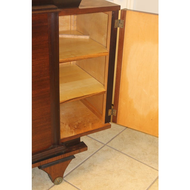 1940's Grand French Art Deco Palisander Buffet/ Sideboard/ Credenza For Sale - Image 9 of 16