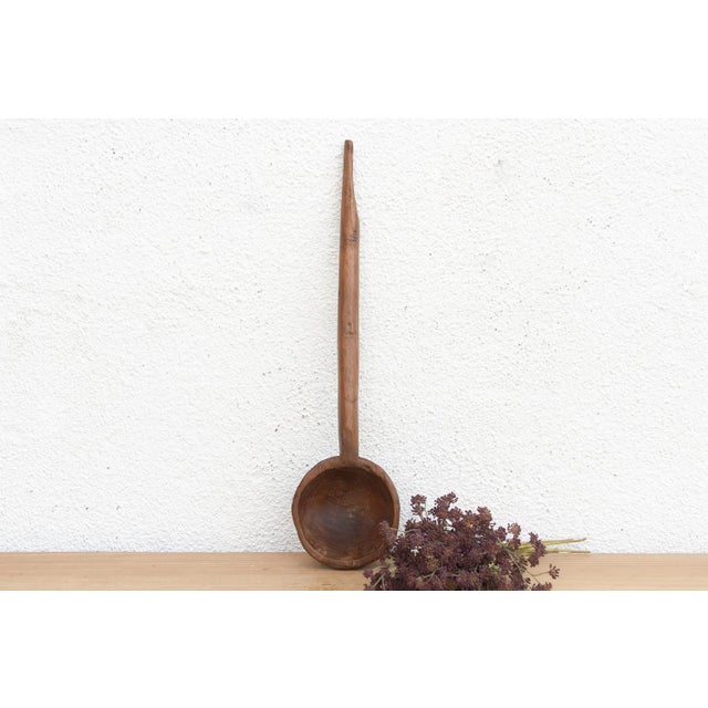 Large Rustic Soup Serving Spoon For Sale In Los Angeles - Image 6 of 6