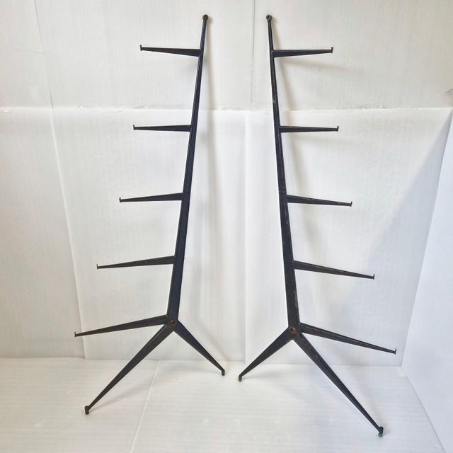 Vintage Shelf with Compass Legs by Jean Prouvé and Maurice Novarina, 1950s For Sale - Image 9 of 10