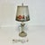 1950s Vintage Boho Chic Farmhouse Calico Floral Small Tole Table Lamp. For Sale - Image 11 of 13