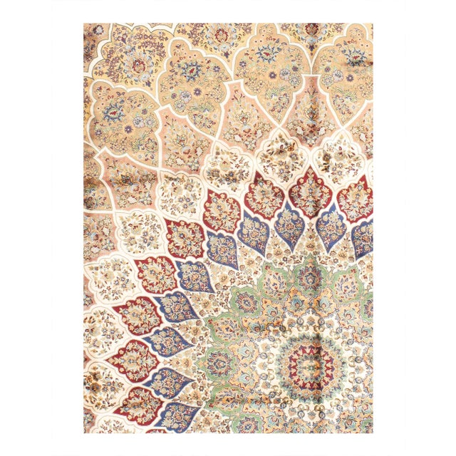 Viscose on a cotton foundation with a medallion This rug has a dense, soft pile, and excellent quality, to ensure that you...