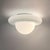 Space Age UFO Ceiling Lamp in White Opaline Glass, Italy, 1970s For Sale - Image 15 of 15