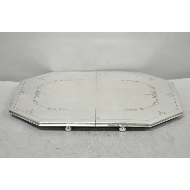 Antique Sheffield Victorian Silver Plated Expanding Octagonal Pot Trivet For Sale - Image 14 of 14