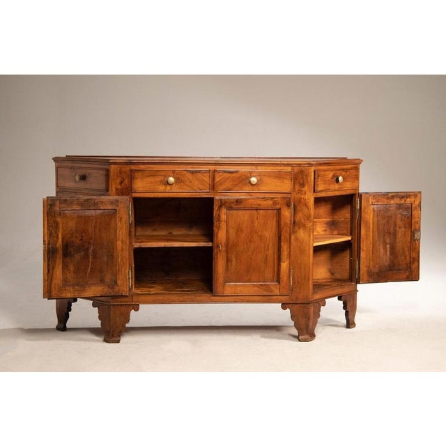 Mid 19th Century Antique Vicenza Molded Walnut Sideboard, 1850 For Sale - Image 5 of 9