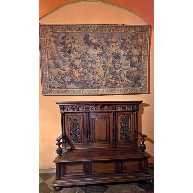 Textile Tapestry with Landscape and Architecture For Sale - Image 7 of 10