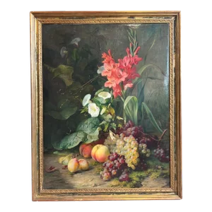Elise Puyroche-Wagner (German, 1828-1895), Floral Naturalistic Painting C. 1853