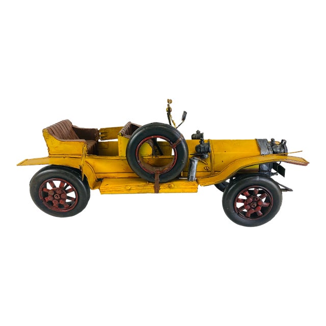 Mid Century Vintage Handmade Antique Automobile Model. For Sale