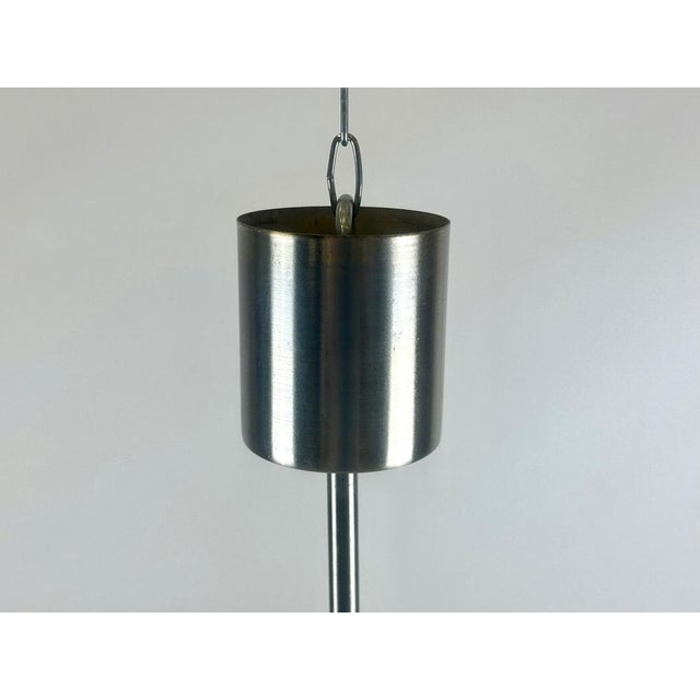 Mid-Century Czech Milk Glass Pendant Lamp from Napako, 1960s For Sale - Image 6 of 11